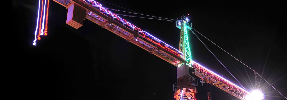 Christmas Tower Crane, Smart Nine Project Management